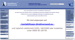 Desktop Screenshot of kontaktlinsen-direktversand.de